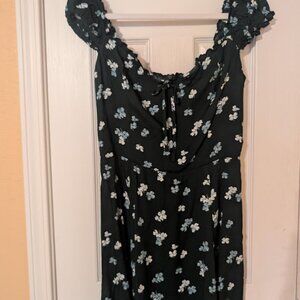 NWT Reformation Pacey Dress, teal floral